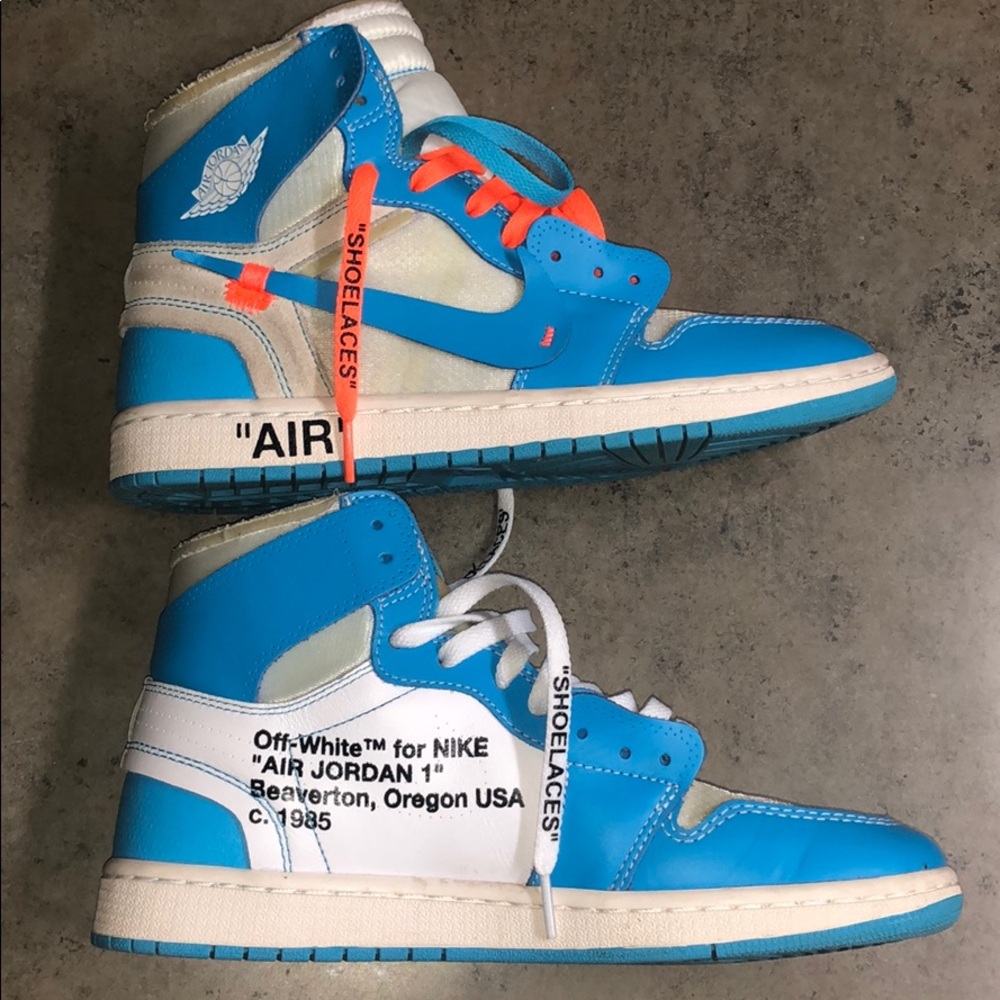 Men’s Jordan 1 Retro Nike Off-White UniversityBlue